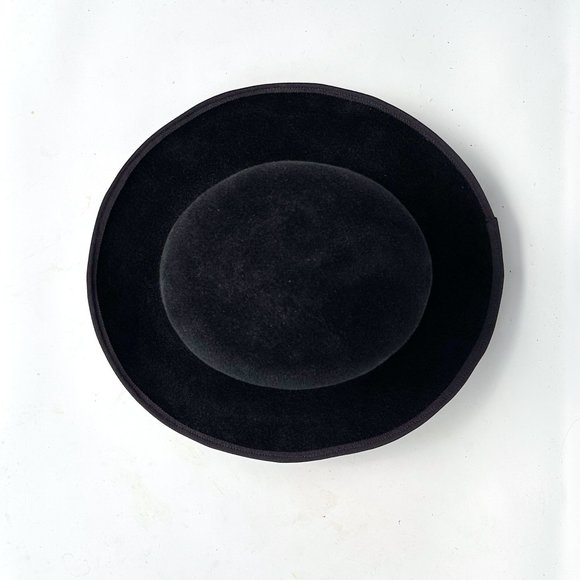 BROOKES BOSWELL HAT Cassie in Black Velour Felt size XS - Picture 7 of 9